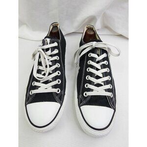 Converse All Star Size 11 Mens Or 13 Womens Black Low Lace Fashion Sneakers